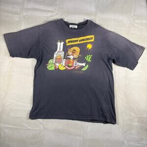 Vintage Iceberg Speedy Gonzales Graphic T Shirt XXL Gray Cartoon Made In Italy